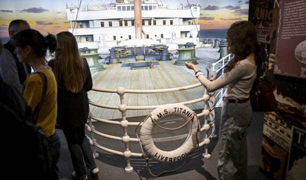 Exposition « Titanic : un voyage immersif » à la Sucrière à Lyon.   Photo Maxime Jegat