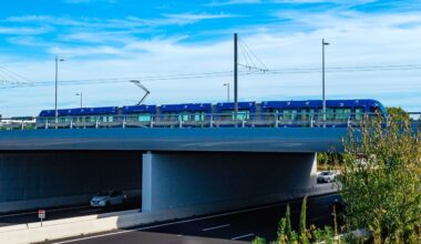 la ligne 1 de tramway arrive (enfin) à la gare Sud de France