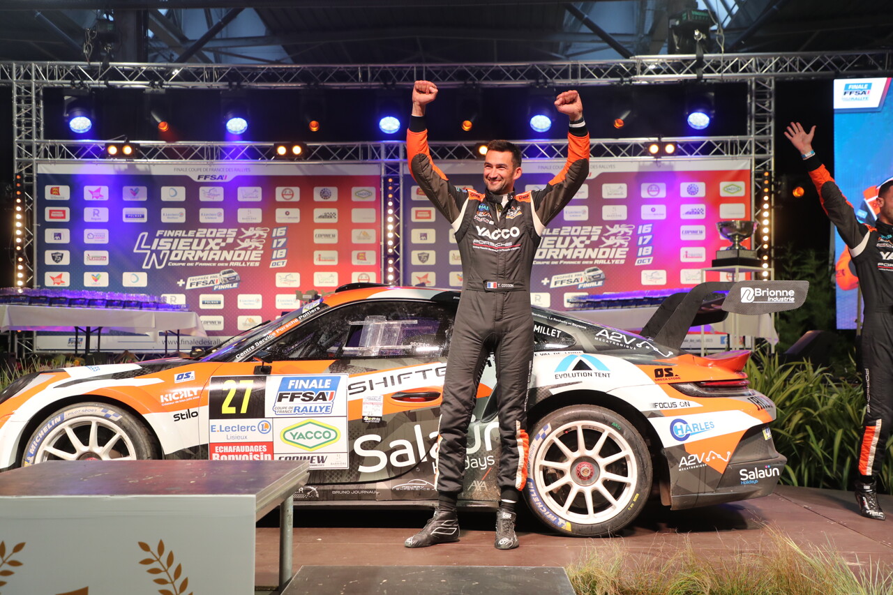 Finale de la Coupe de France des rallyes à Lisieux 2025. Remise des prix. (© Le Pays d