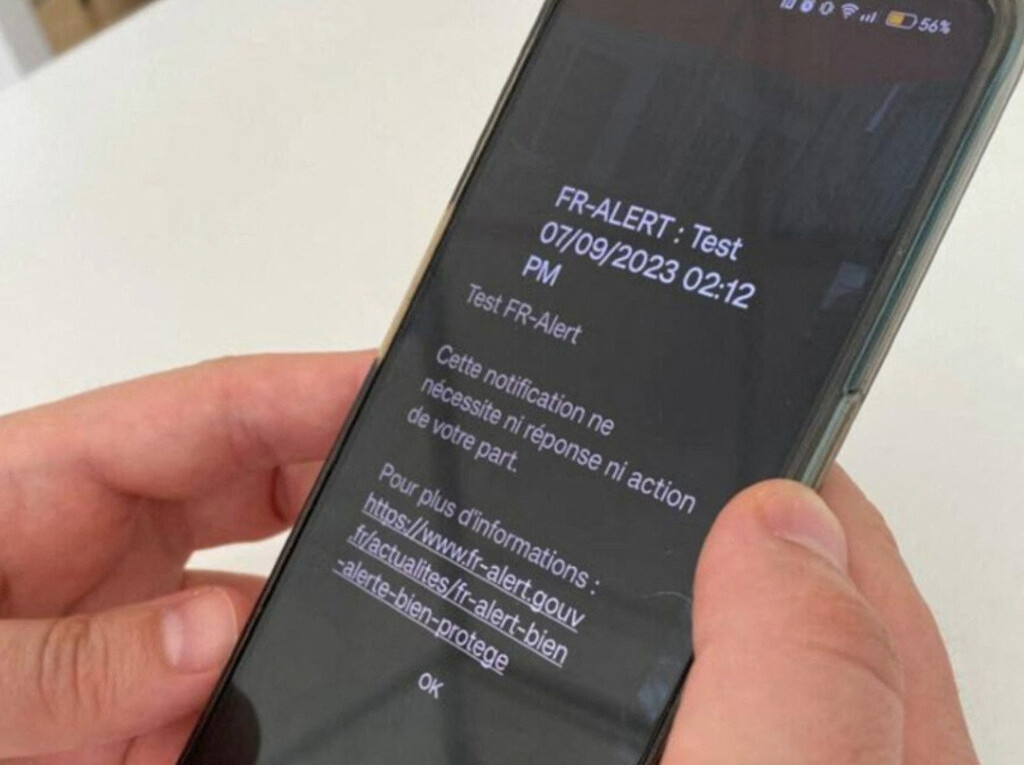 l'alarme déclenchée sur les téléphones de plusieurs habitants près de Strasbourg jeudi