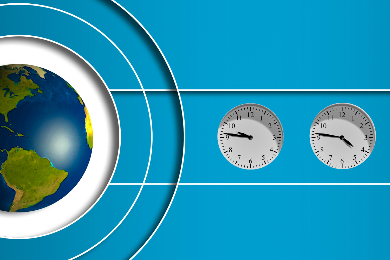 Carte interactive des fuseaux horaires aux USA