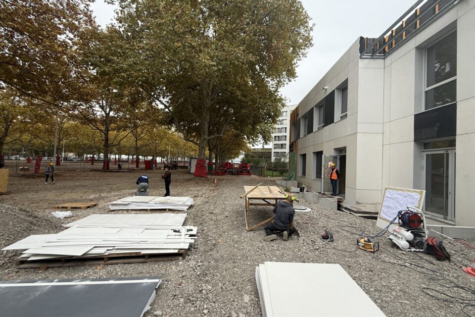 Le futur bâtiment voyageurs de la gare routière de Gerland.
