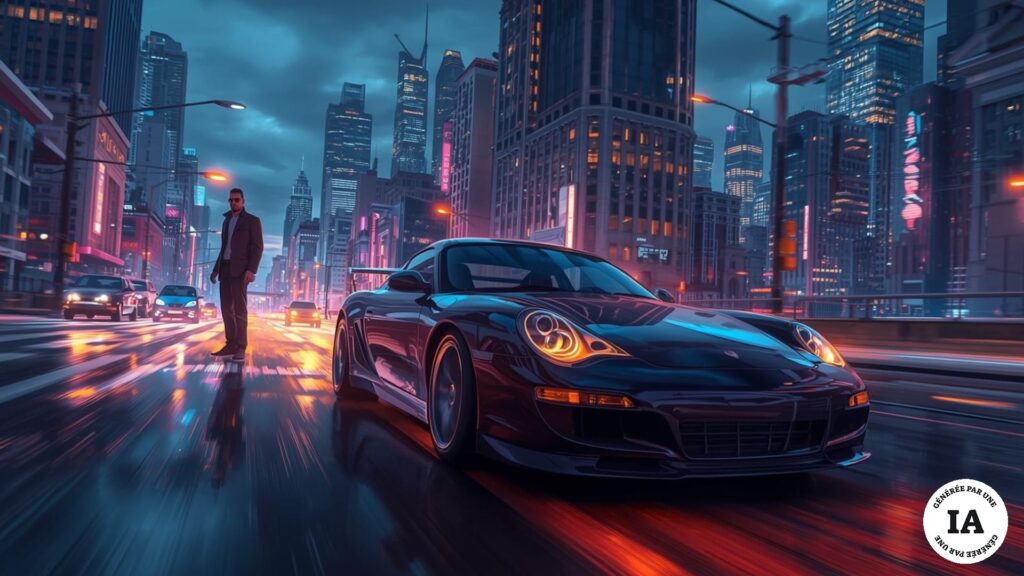 Image promotionnelle GTA, par Canva IA // Source : Canva IA