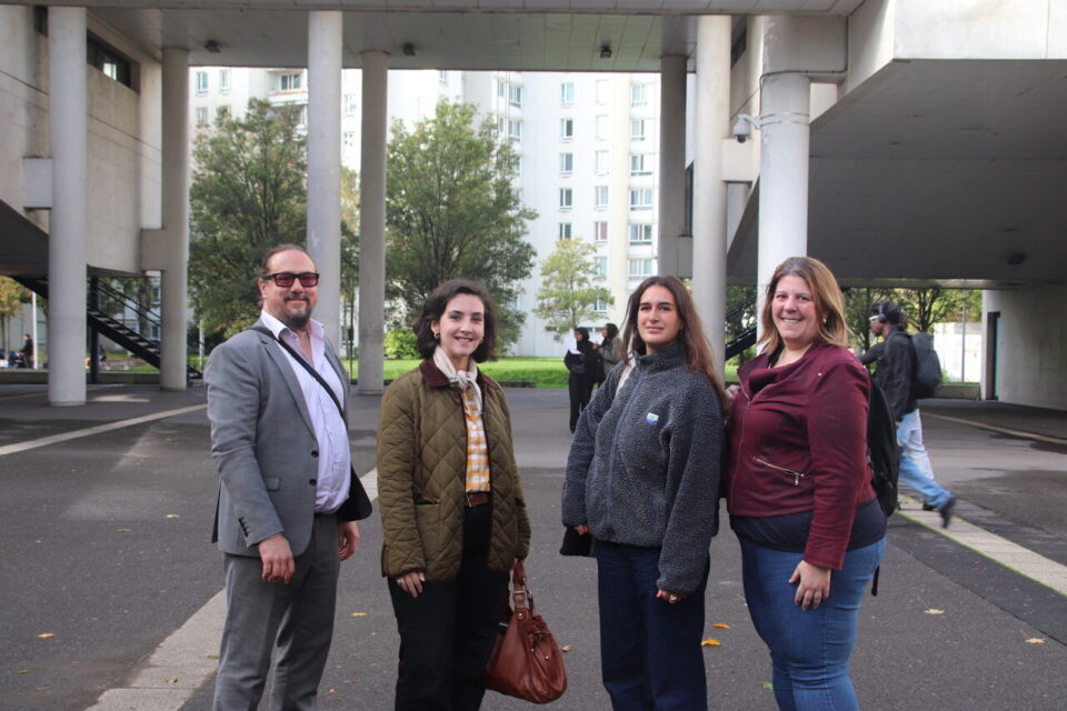 Romain Aparicio, directeur exécutif du programme Erasme à l'Upec, Ségolène Thomas, cofondatrice de