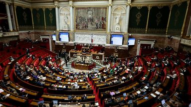 L'hémicyle de l'Assemblée nationale le 24 octobre 2025.