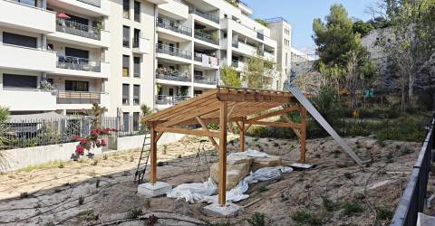 Une ombrière pour la carrière antique de la Corderie