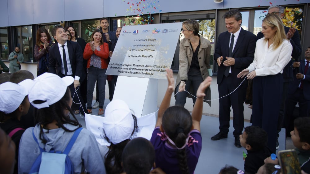 Au coeur de Malpassé, le groupe scolaire Bouge inauguré à Marseille