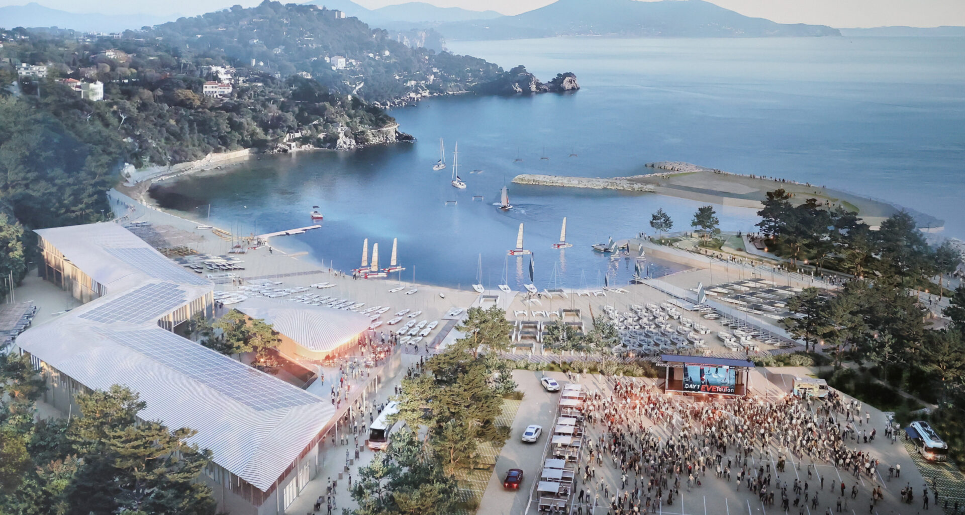 © D. R. - Une esquisse du projet de réaménagement de l'anse Tabarly.