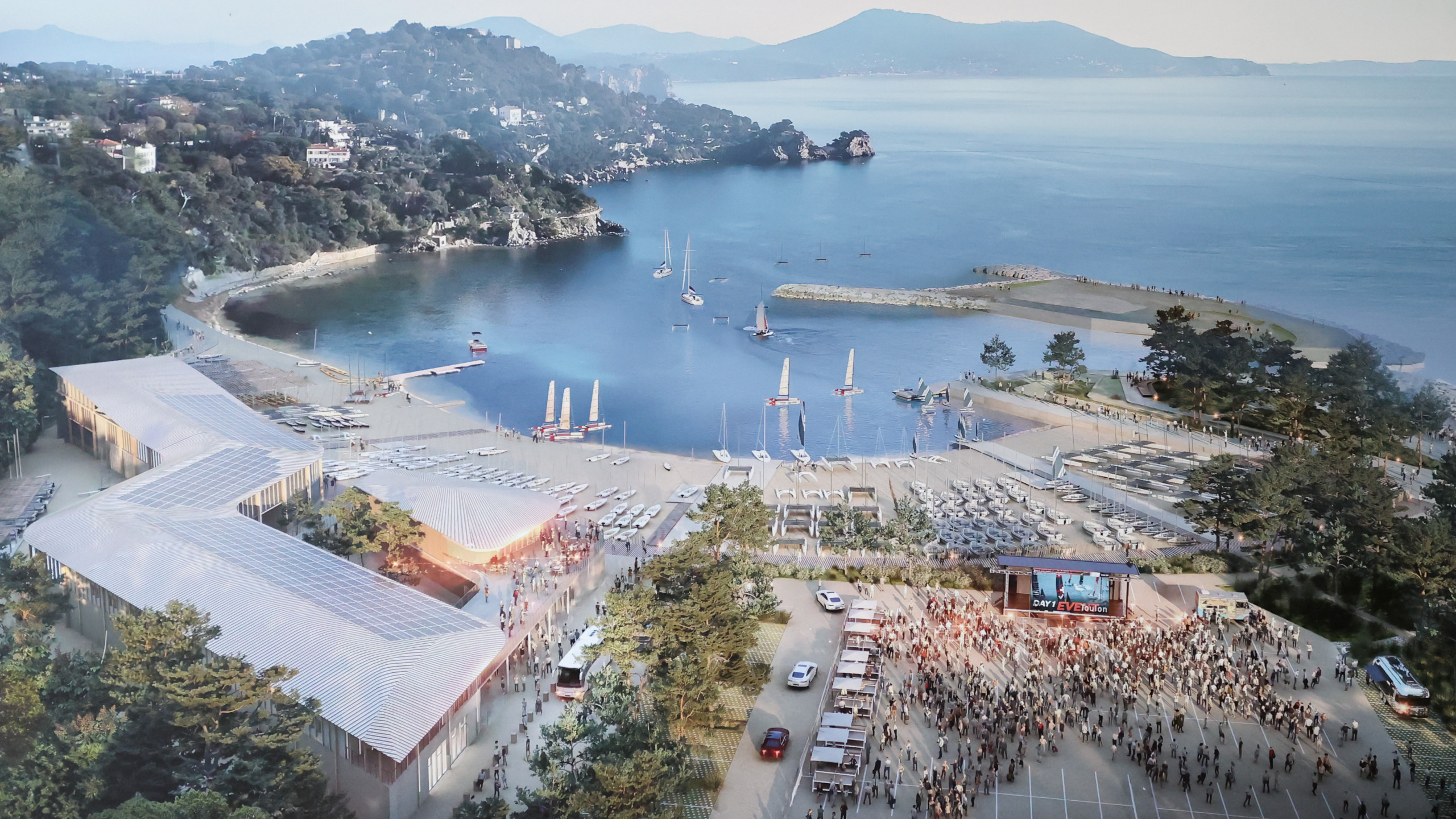 © D. R. - Une esquisse du projet de réaménagement de l'anse Tabarly.