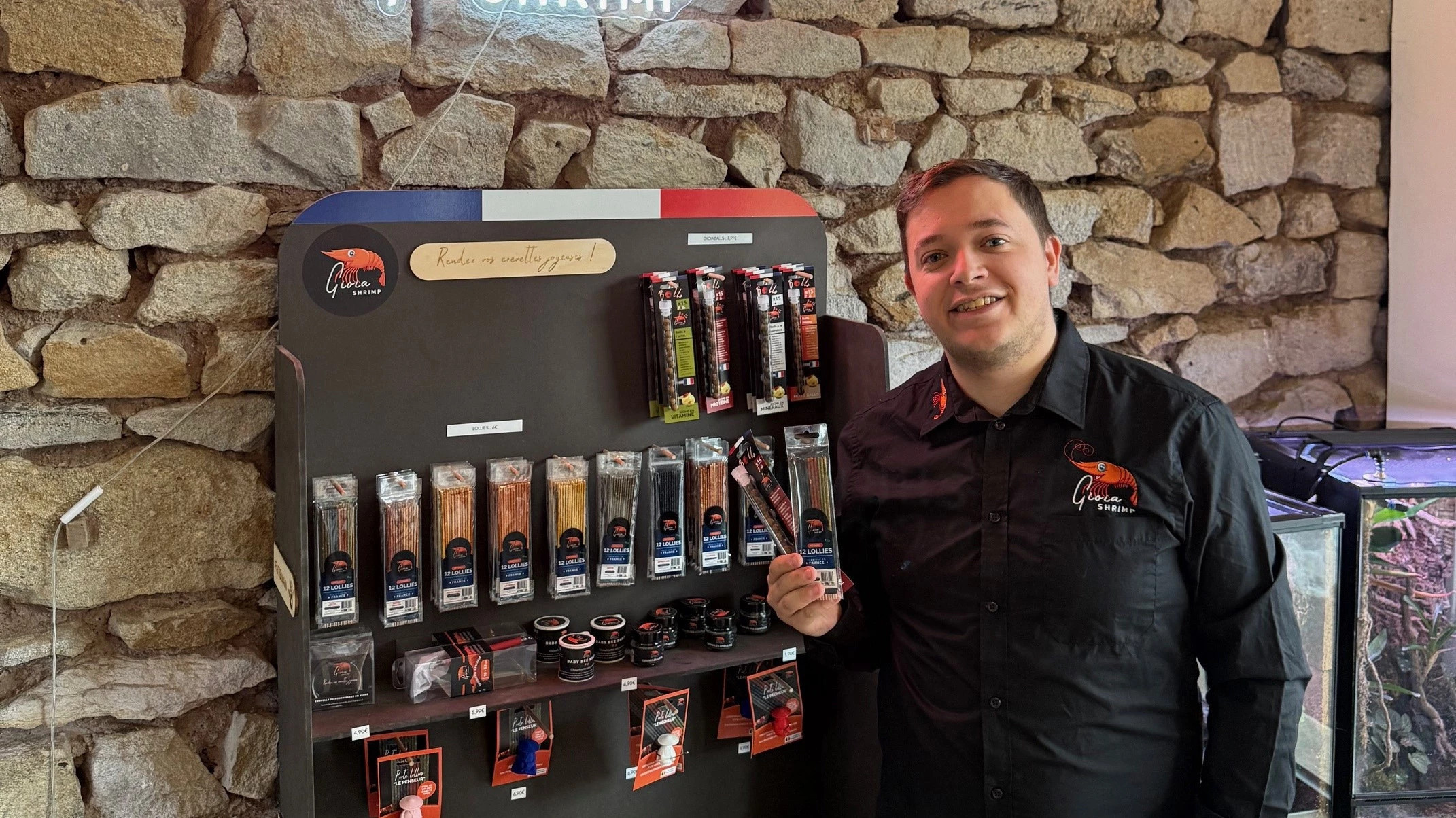 © DR - A Saint-Etienne, Enzo Gioia s'est spécialisé dans fabrication et la vente d'alimentation pour invertébrés et poissons.