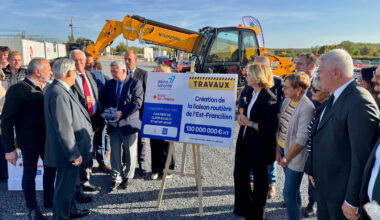 © Département de Seine-et-Marne - La première pierre des travaux de la future liaison routière de l'Est francilien a été posée le 3 octobre dernier.