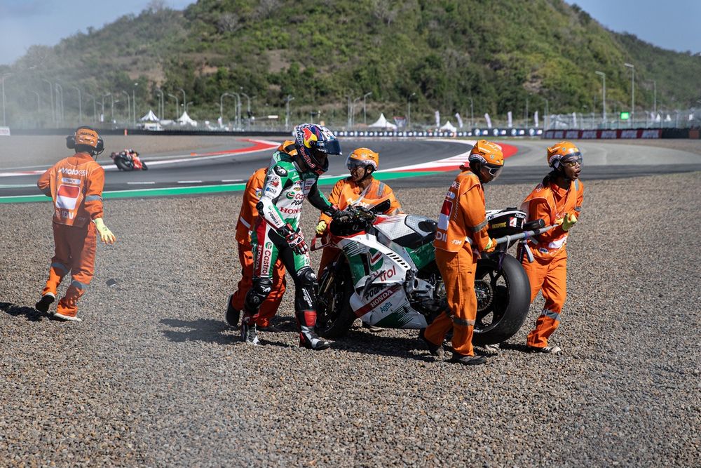 Chute de Johann Zarco, Team LCR Honda 