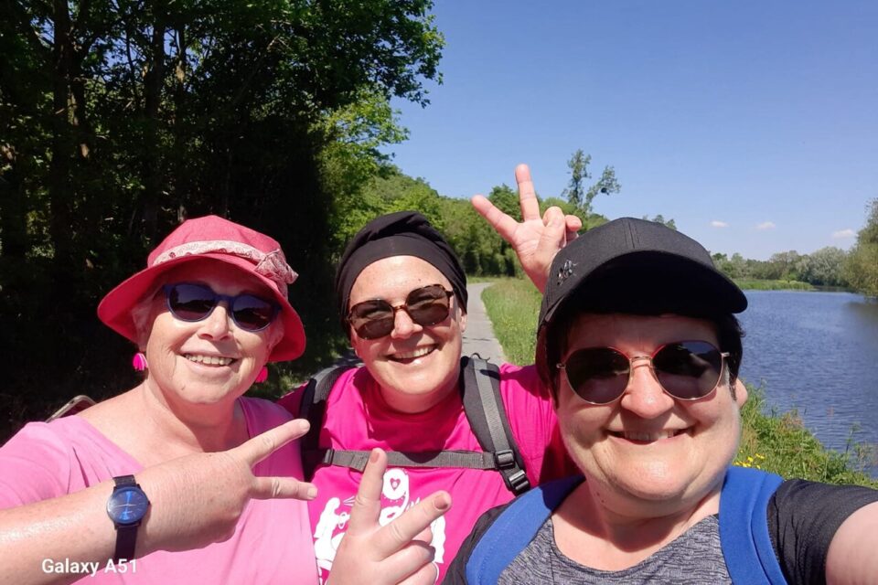 Karine participera au triathlon avec Séverine et Véronique.