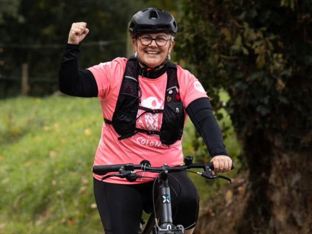 malade d'un cancer du sein, Karine va participer au Triathlon des Roses