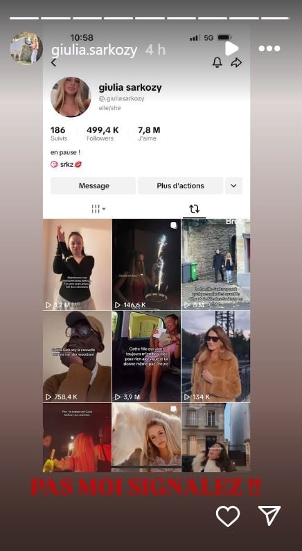 Giulia Sarkozy Instagram