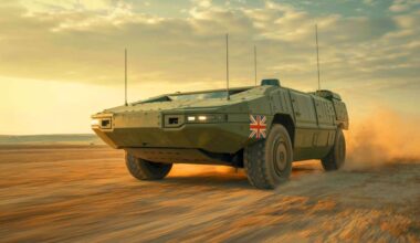 Illustration de l'Ajax IFV, le nouveau véhicule de combat d'infanterie britannique.