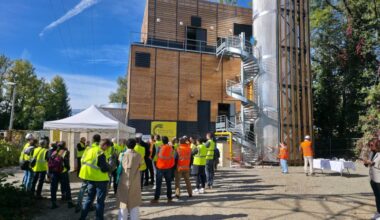 Lancement de la saison de chauffe du réseau ce chaleur urbain de Meylan. © Joël Kermabon - Place Gre'net