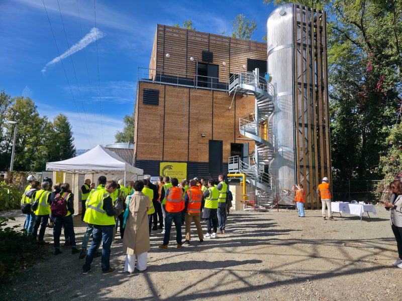Lancement de la saison de chauffe du réseau ce chaleur urbain de Meylan. © Joël Kermabon - Place Gre'net