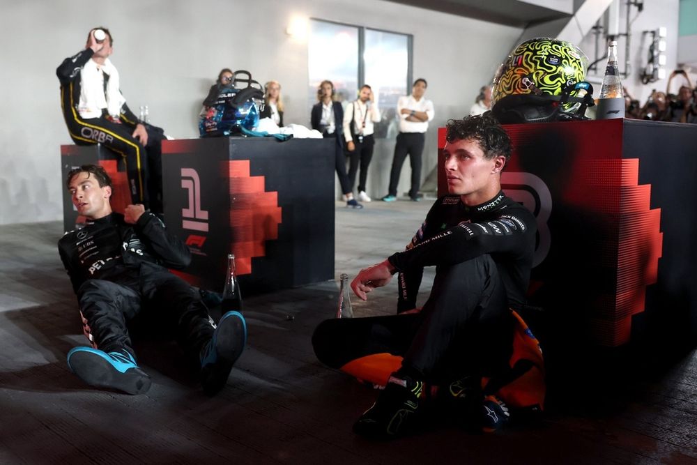 Lando Norris et George Russell, épuisés après le Grand Prix de Singapour.