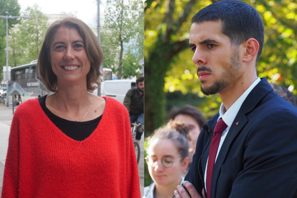 Les deux candidats déclarés à gauche pour les municipales de Grenoble - Laurence Ruffin pour la liste de la majorité Piolle et Allan Brunon pour LFI - sont particulièrement visés par Alain Carignon.