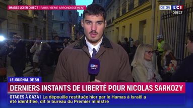 LCI devant le domicile de Nicolas Sarkozy pour le rassemblement avant son incarcération