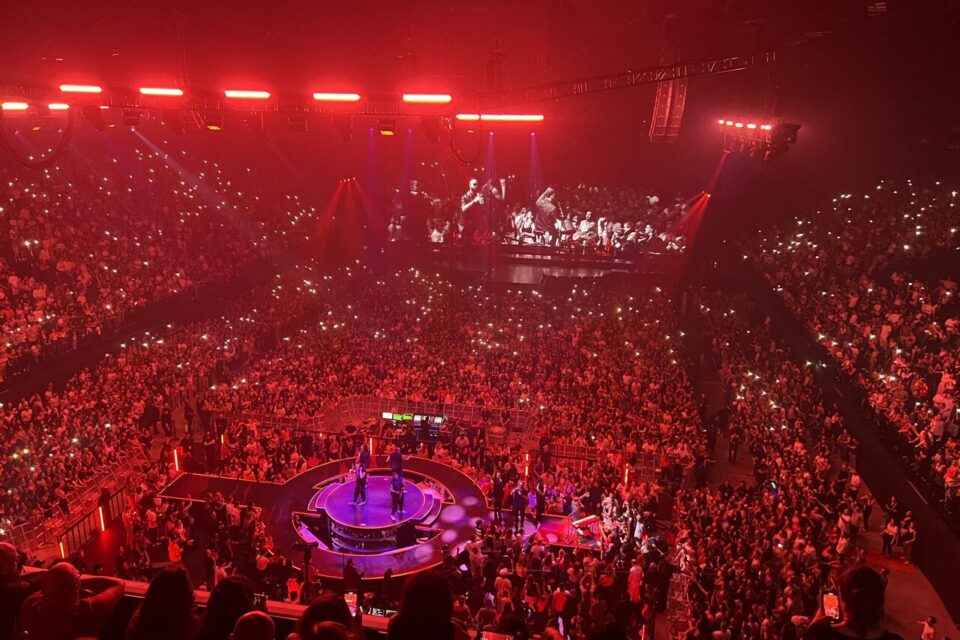 Le concert de Justin Timberlake à la LDLC Arena de Décines-Charpieu.