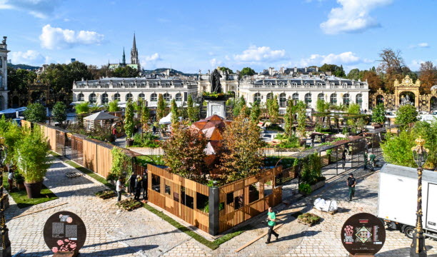 Le Jardin éphémère est présent sur la place Stanislas depuis le 3 octobre et jusqu'au 2 novembre. Photo Séverine Kichenbrand