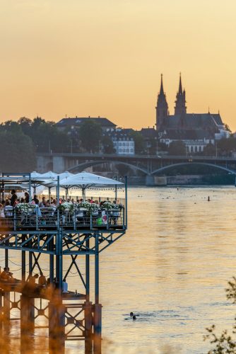 Le Rhin Bleu bar terrasse bâle