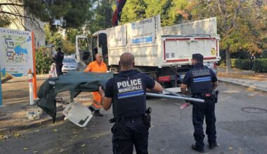 La police municipale et la BST font "sauter" les barricades à la Castellane à Marseille après un refus d'obtempérer