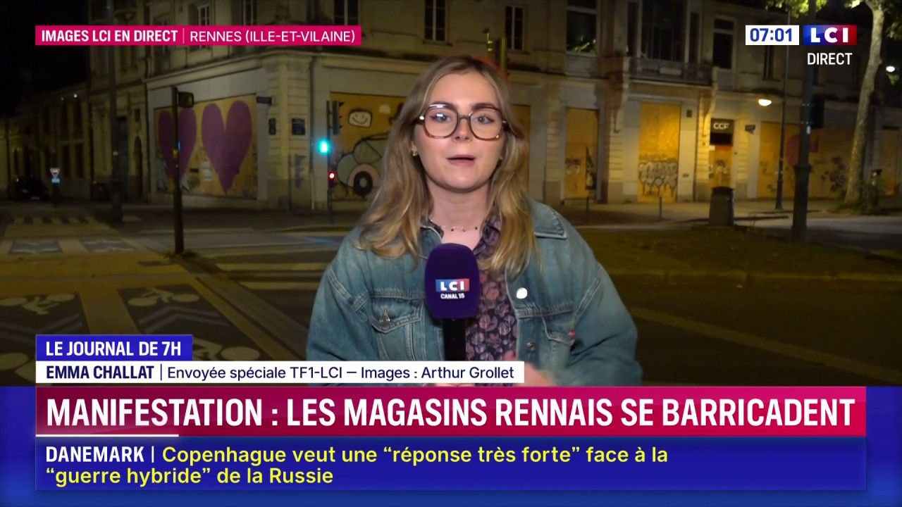 Manifestation : les magasins rennais se barricadent