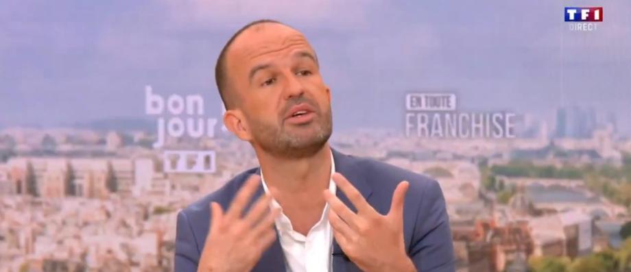 Tensions sur le plateau de "Bonjour" sur TF1, ce matin, quand Bruce Toussaint lance à Manuel Bompard de LFI : "Vous êtes très nerveux ! Vous allez me faire un doigt d'honneur en sortant du plateau ?" - Regardez