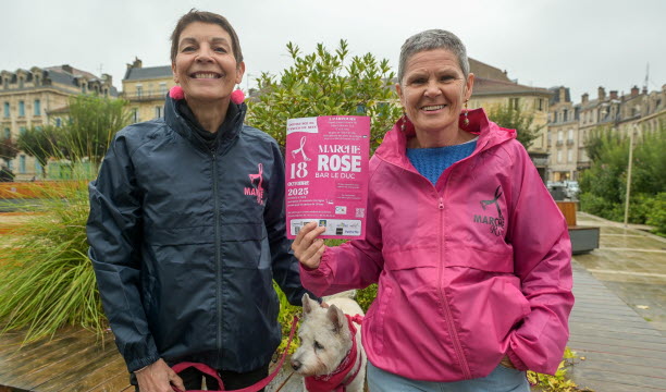 Marche rose à Bar-le-Duc.