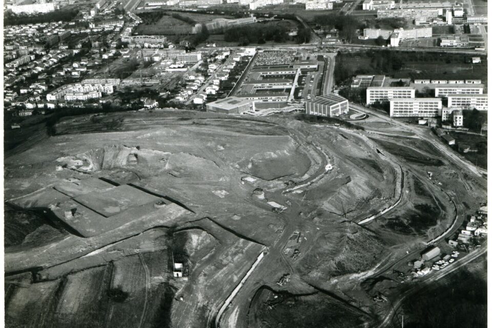 Le site en octobre 1970.