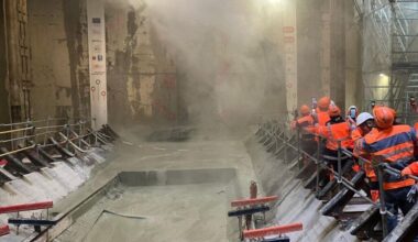 suivez en direct la fin du creusement du premier tunnelier
