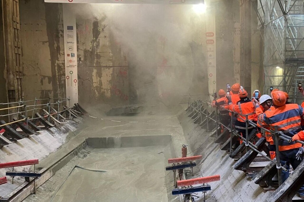 suivez en direct la fin du creusement du premier tunnelier