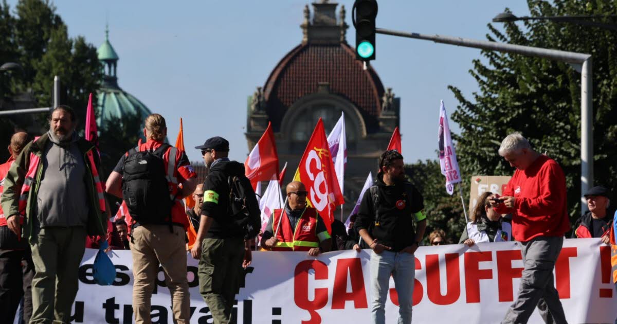 Strasbourg, Mulhouse... des milliers de manifestants en Alsace