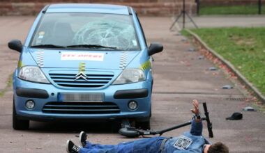 Strasbourg. Un crash-test pour sensibiliser les élèves aux dangers de la trottinette
