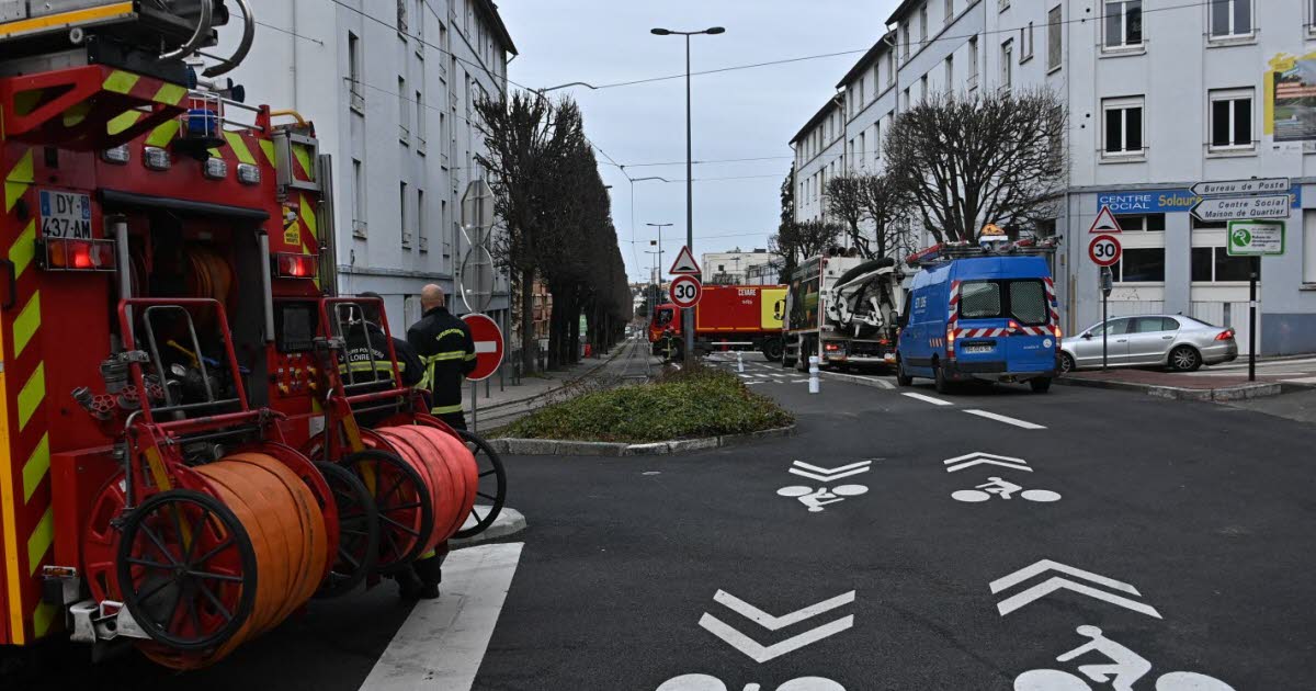 Saint-Etienne. Une fuite de gaz déclenchée à cause d’une canalisation arrachée rue des Alliés