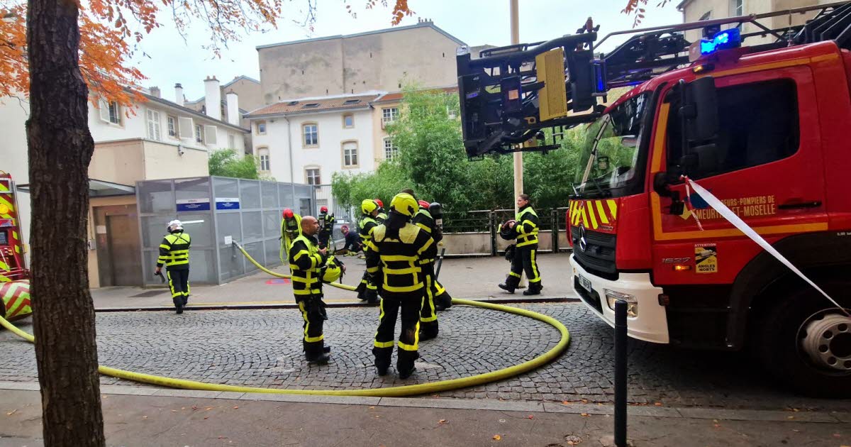 les pompiers mobilisés dans un parking souterrain