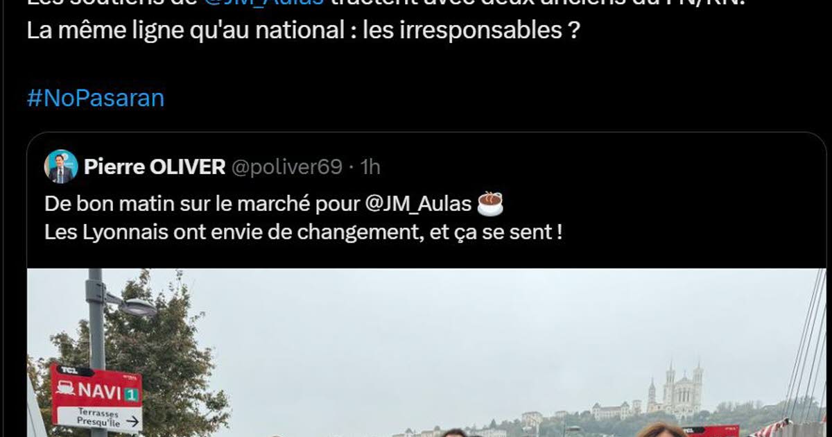 Lyon. Valentin Lugenstrass tacle la présence d’anciens « FN/RN » au côté de Pierre Oliver, soutien de Jean-Michel Aulas