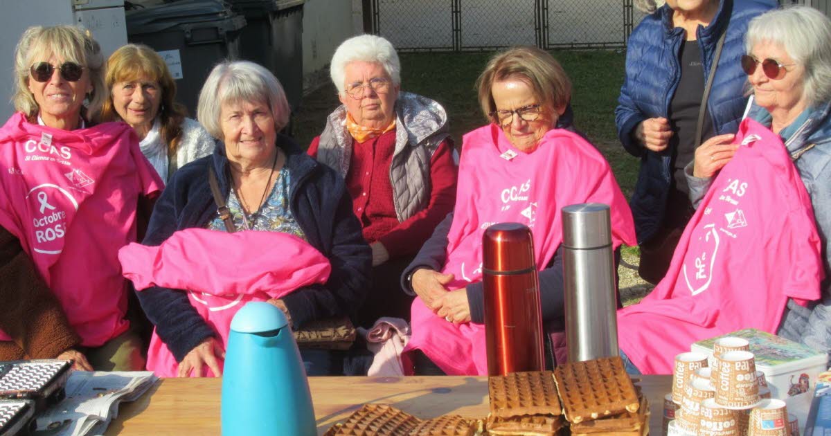 Saint-Étienne-en-Bresse. Toute la commune sur le pont contre le cancer du sein