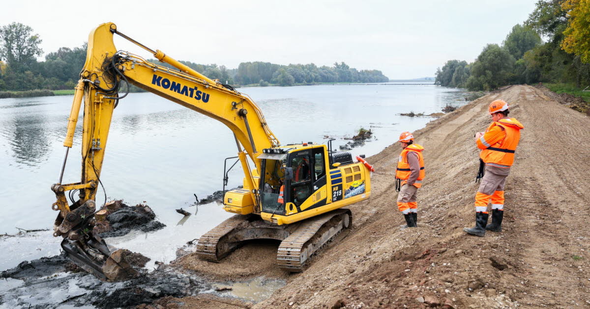 à Strasbourg et Gerstheim, les berges du Rhin changent de nature