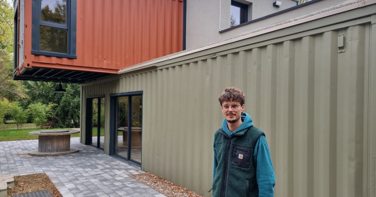 il a imaginé et conçu une maison avec des conteneurs