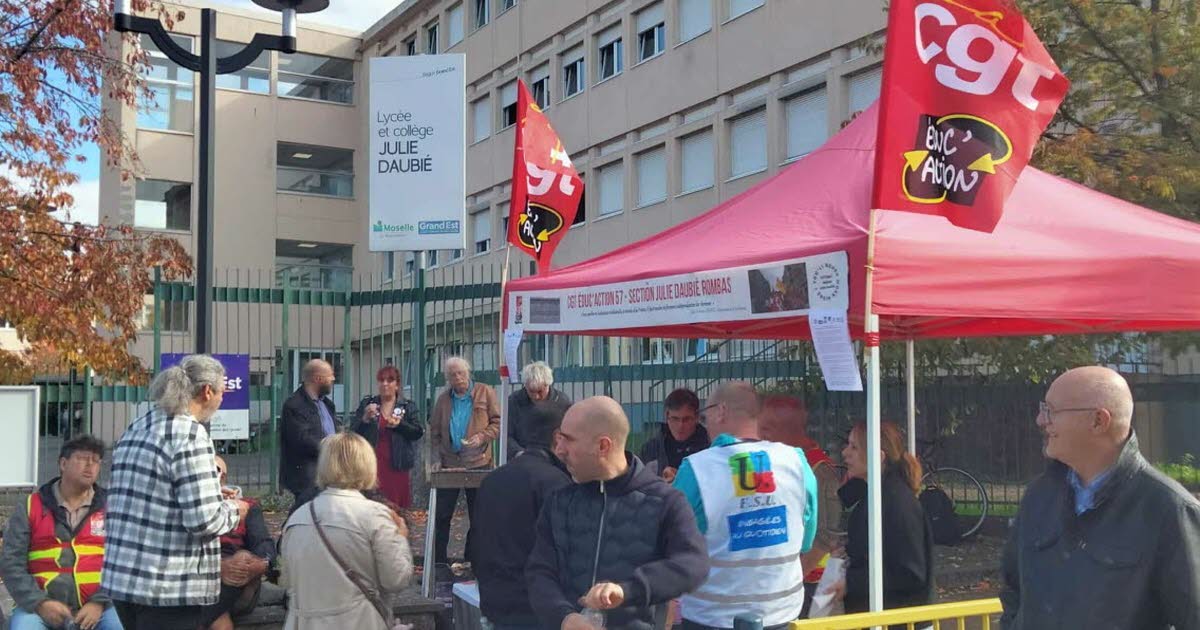 Rombas. Rassemblement pour dénoncer la baisse des heures de cours