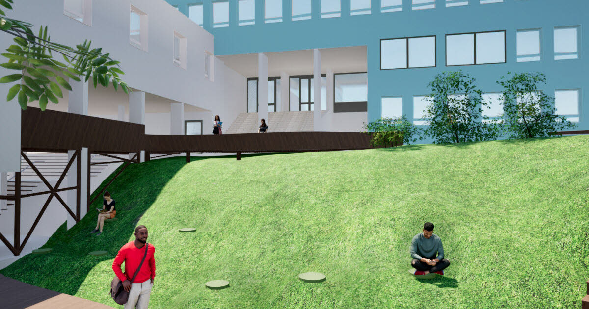 Saint-Étienne. À la Métare, les étudiants de l’IUT auront bientôt un amphi à ciel ouvert