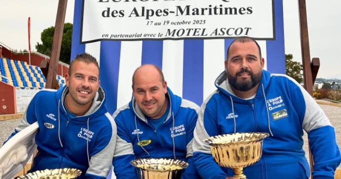 Europétanque. Dylan Rocher triomphe à Cagnes-sur-Mer avec Stéphane Robineau et Maison Durk, le phénomène Dawson Herleman demi-finaliste
