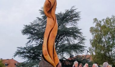 Sarreguemines. La sculpture de la Vierge à l’enfant de Fernand Olona a été bénie