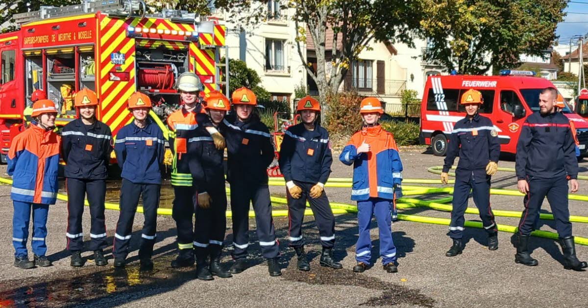 Pompey. Entraînement franco-allemand inédit pour les jeunes pompiers
