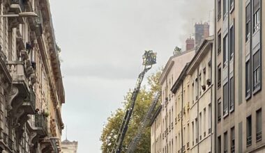Lyon. Une personne légèrement blessée dans un incendie, la rue de Bonnel coupée