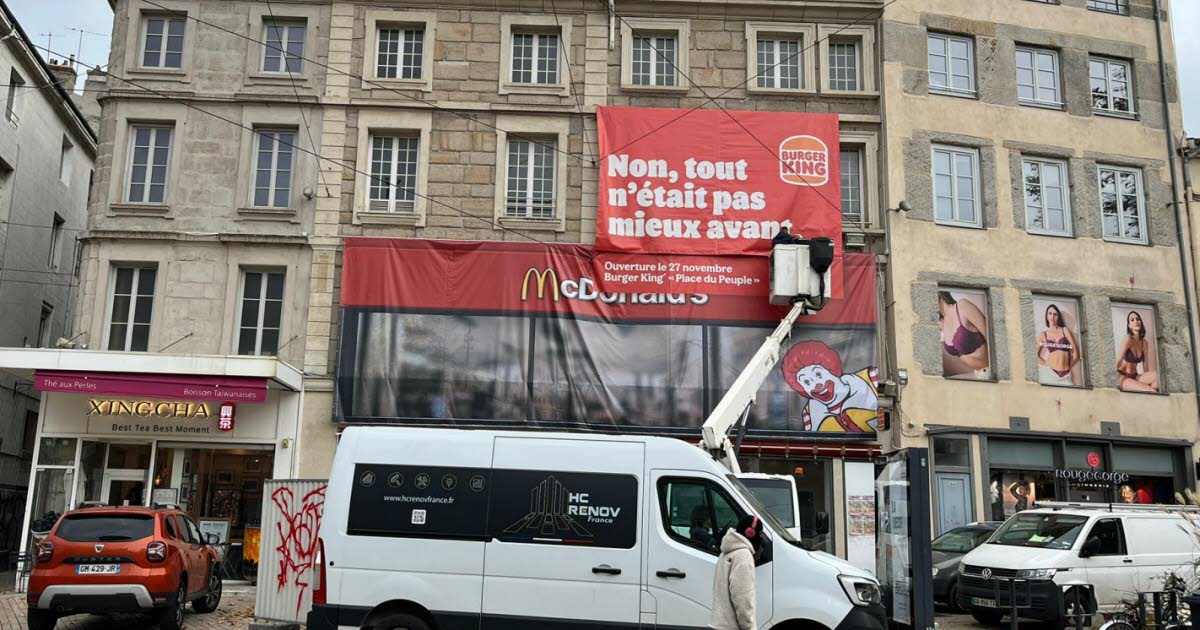 Loire. Burger King annonce sa date d'ouverture à Saint-Étienne en faisant un clin d'œil à McDo